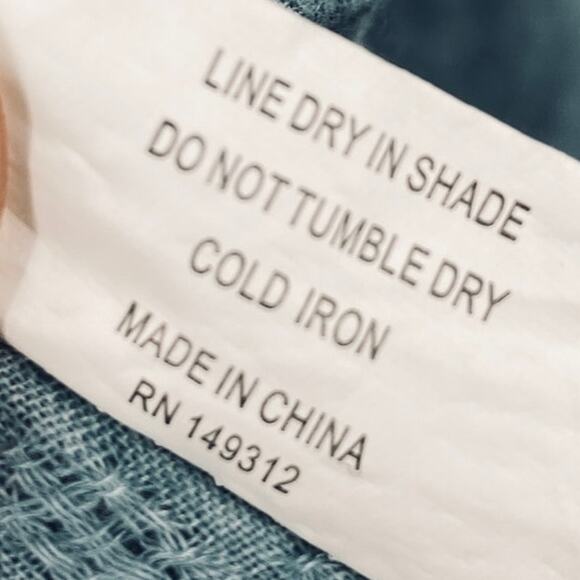 Hello Molly Crochet Detail Mini Swing Dress Halter Open Back V Neck Turquoise XS - Picture 9 of 9